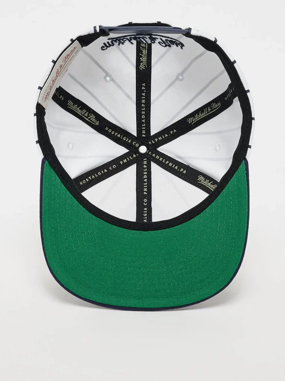 Mitchell and Ness Ncaa Retro Pinstripe Snapback Georgetown University, White